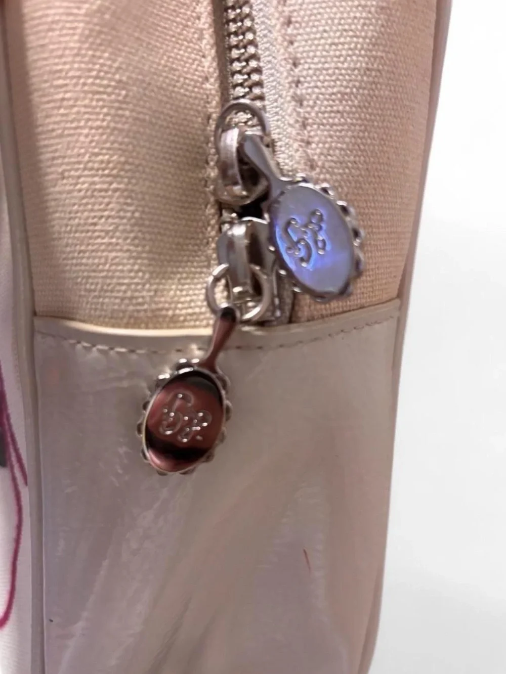 Vintage Lulu Guinness Pink Mosaic Rose Satchel